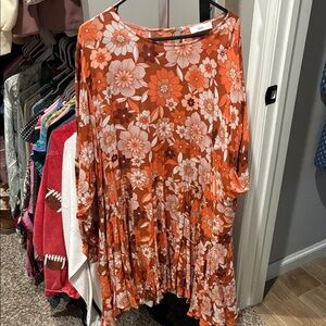 Vibrant Floral Long Sleeve Dress